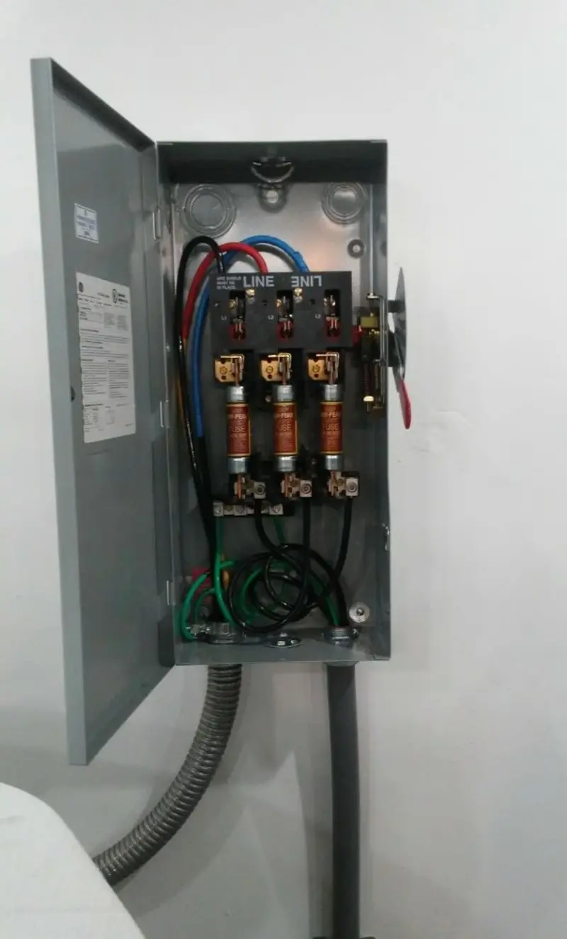 Three-phase disconnect switch installed for Electrical Wiring & Rewiring in Tomahawk