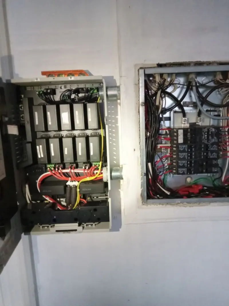 Electrical panel upgrade completed for Security Camera Wiring in Tomahawk